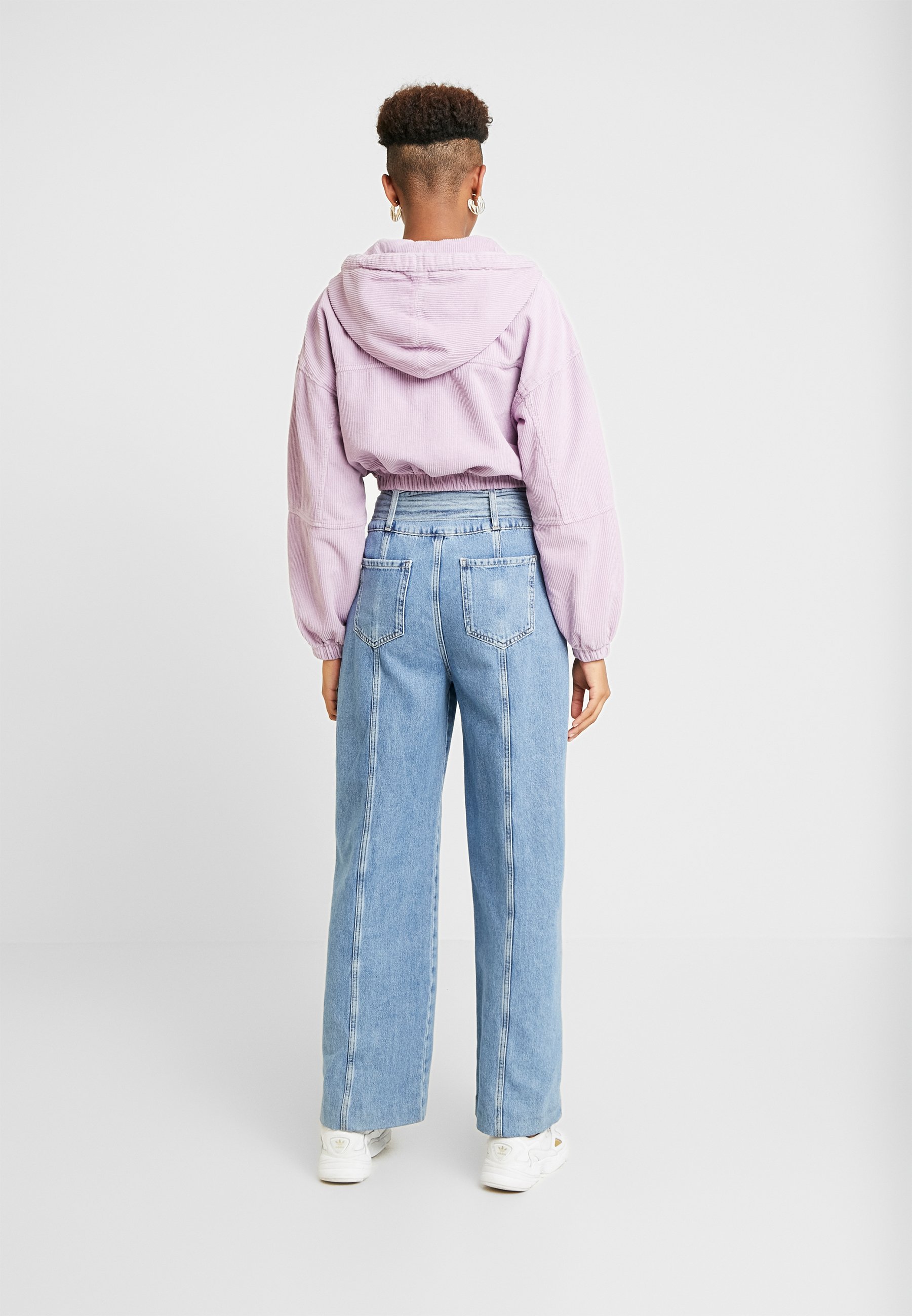 BDG Urban Outfitters HOODED CROP Lett jakke lilac BDG Urban Outfitters HOODED JACKET Lett jakke teal