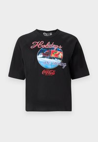 ONLCOCA COLA XMAS LIFE - Print T-shirt - black
