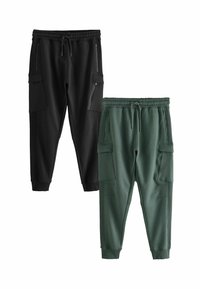 Next 2 PACK - Reisitaskuhousut - black khaki