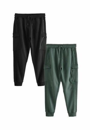 Next 2 PACK - Reisitaskuhousut - black khaki