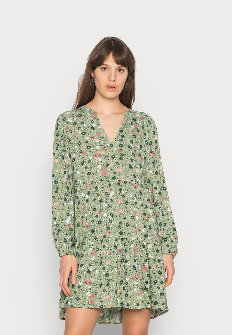 JDY JDYLION LAYER DRESS - Vestido de dia - khaki