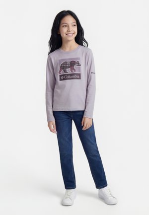Columbia HAZELDEL HILL GRAPHIC TEE UNISEX - Top s dlhým rukávom - lavender pearl
