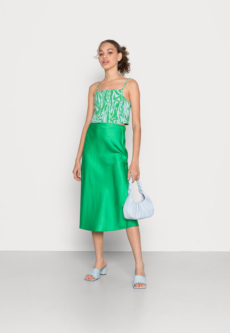 Damen Jeansröcke | Vila VIFLIRT MEDI SKIRT A-Linien-Rock pepper green/grün - CL97890 Damen Jeansröcke | Vila VIFLIRT MEDI SKIRT A-Linien-Rock pepper green/grün - CL97890