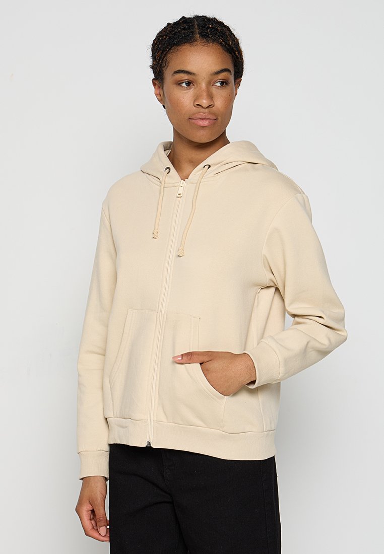 Brave Soul Sweater met rits beige Brave Soul Sweater met rits beige