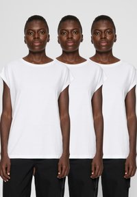 Urban Classics EXTENDED SHOULDER 3 PACK - Pamata T-krekls - white white white
