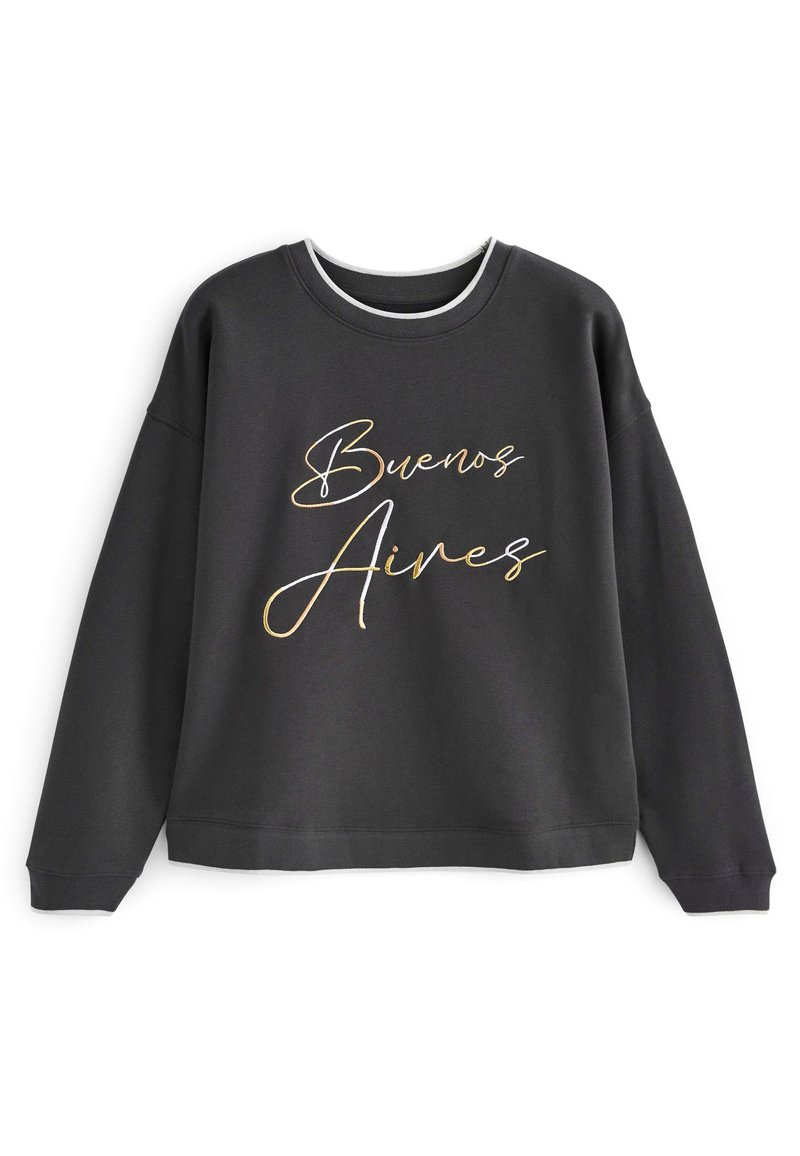 Next GRAPHIC - Sweatshirt - grey/gris - ZALANDO.FR