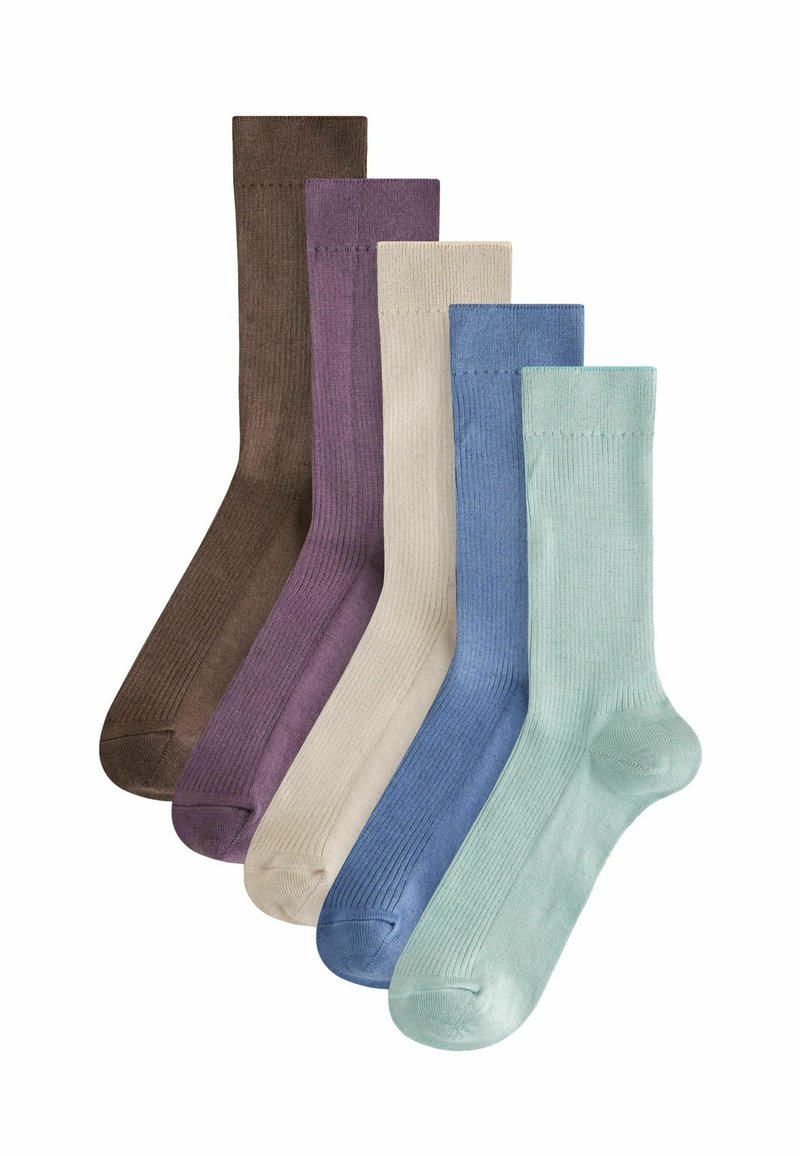 Next 5 PACK REGULAR FIT - Zeķes - blue purple pink