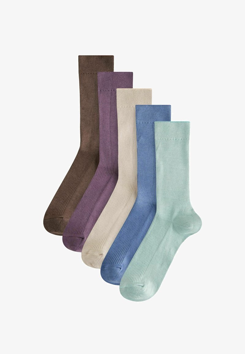 Next 5 PACK REGULAR FIT - Zeķes - blue purple pink
