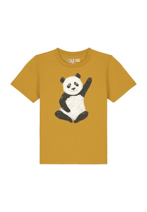 PANDA - T-shirt print - ochre