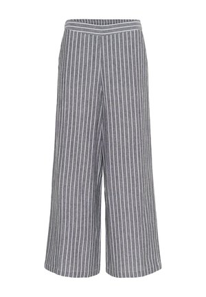 Kaffe, KAMALENA - Housut - black melange white stripe