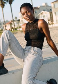 Urban Classics LADIES LACE BODY - Bluza - black