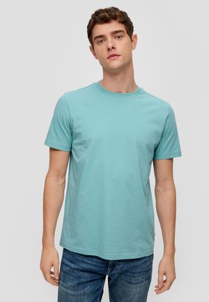 MIT RUNDHALSAUSSCHNITT - T-Shirt basic - helles türkis