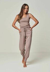 YOU LOOK PERFECT BELLA - MERINO WOOL LOUNGEWEAR - Nachtwäsche Hose - dustypink