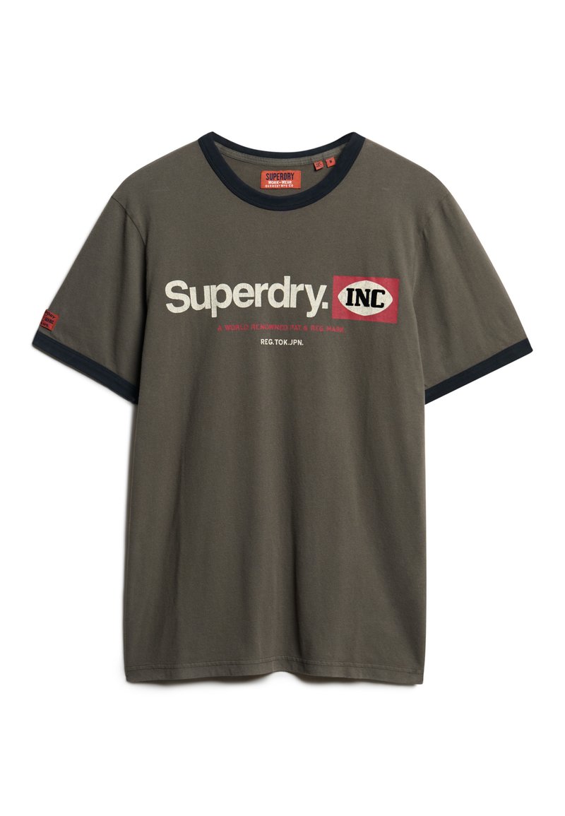 Superdry & Co T-shirt print donkergrijs Superdry & Co T-shirt print donkergrijs