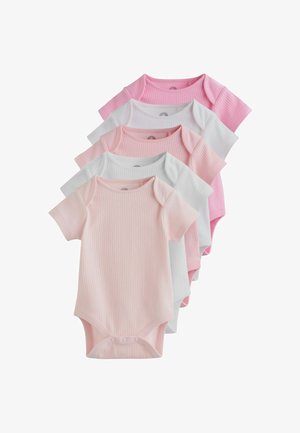 Next, REGULAR FIT - SHORT SLEEVE BABY BODYSUITS 5 PACK - Body - pink white