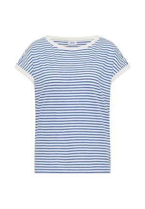 Cecil, T-SHIRT MIT BOAT NECK UND STREIFEN - T-shirt print - surf blue