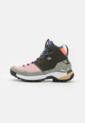 Salewa PUEZ MID PTX - Vaelluskengät - dark olive/shadow