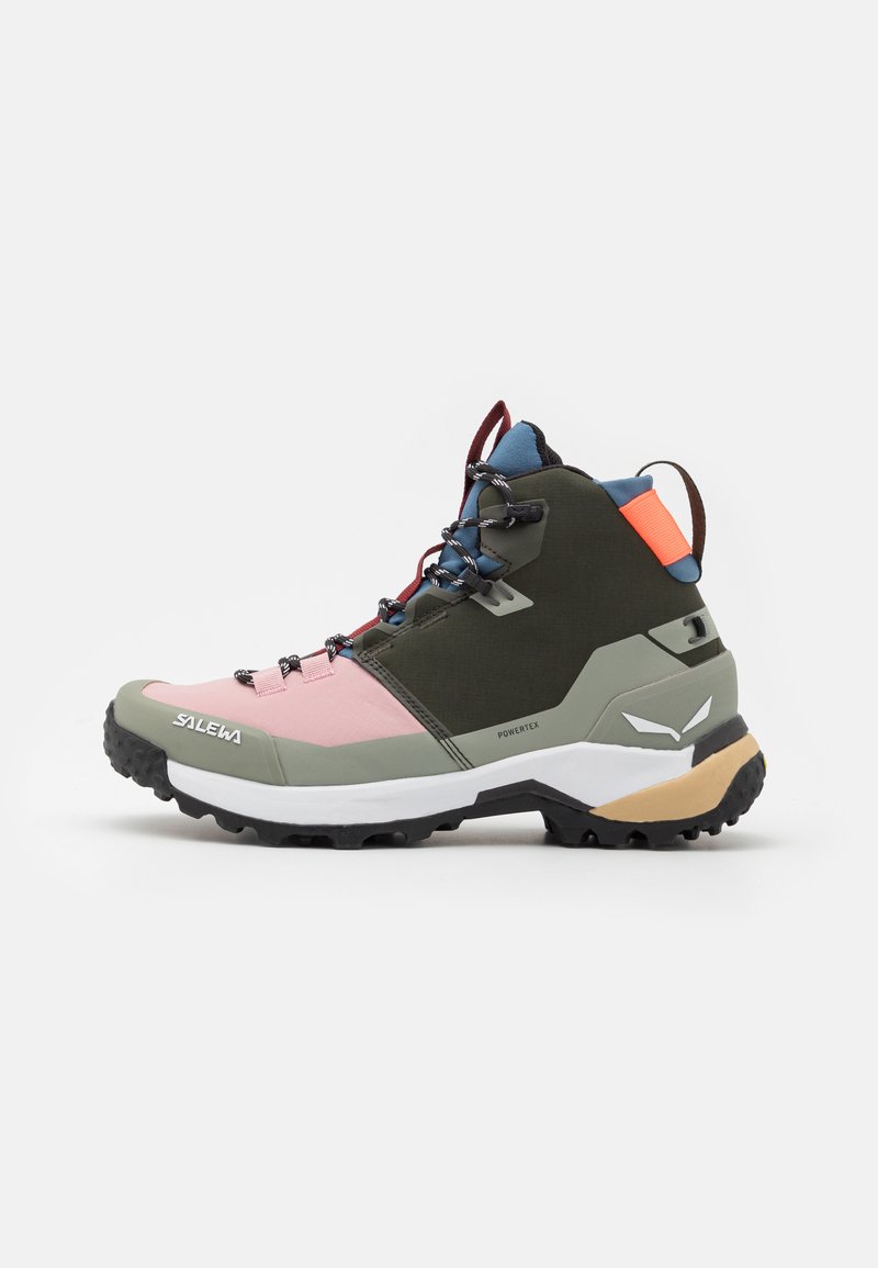 Salewa PUEZ MID PTX - Hiking shoes - dark olive/shadow