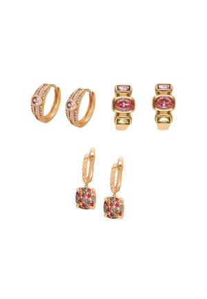 SET 3PACK - Oorbellen - gold-coloured