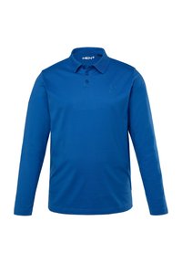 Poloko s dlouhým rukávem v jasně modré barvě. Vyrobeno z měkké látky, má klasický límec, tři knoflíčky a decentní logo na hrudi.