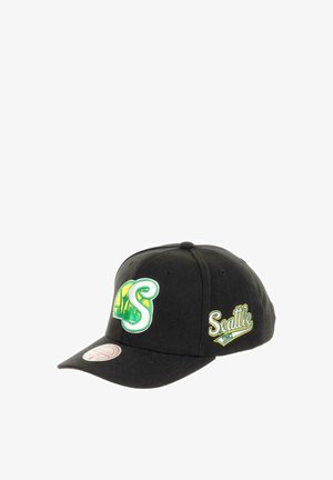 Mitchell & Ness SEATTLE SUPERSONICS NBA ICON GRAIL PRO SNAPBACK HARDWOOD CLAASIC PRO CROWN FIT - Cap - schwarz