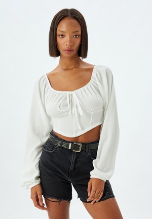 Koton CROP - Camicetta - white