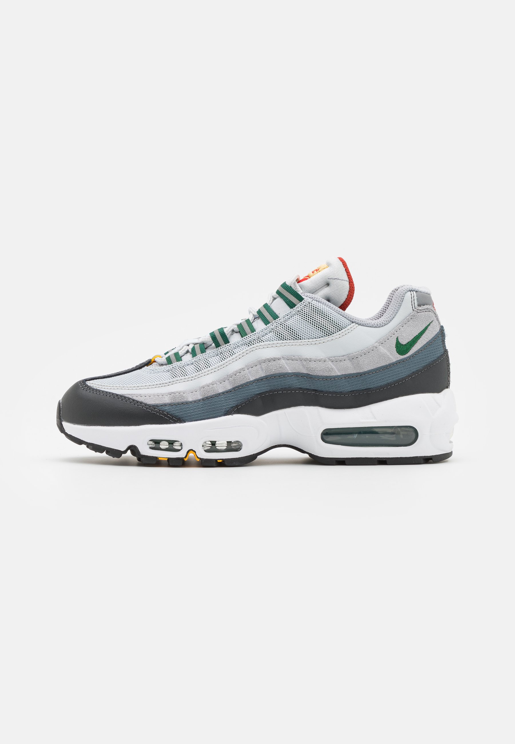 Nike Sportswear AIR 95 - Sneakers - pure platinum/gorge green/universal gold/cinnabar/wolf grey/cool grey/hvid - Zalando.dk