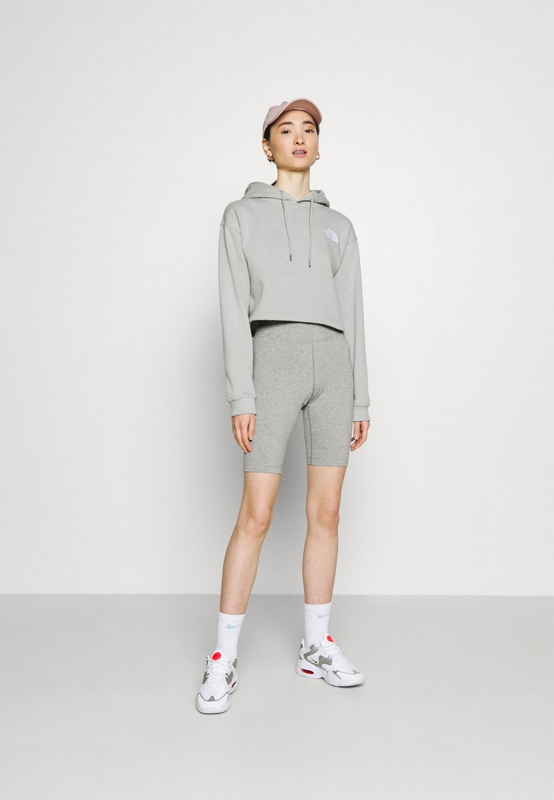 Nike Sportswear BIKER - Šortky - grey heather/white