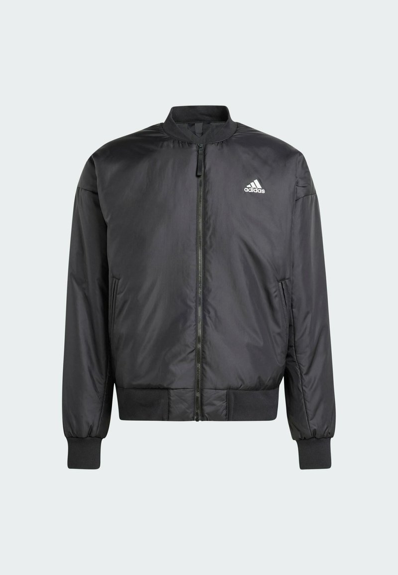 adidas bomber jacket men's black