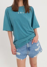 Even&Odd Triko s potiskem - dark green