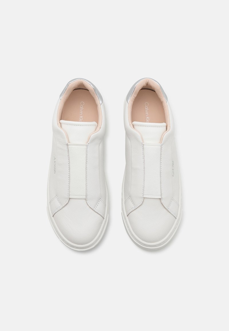 Calvin Klein CUPSOLE Slip-ons white/silver/white