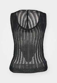 BACKLESS SHEER - Débardeur - black