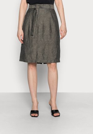 RAILA - A-line skirt - black oliv