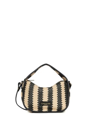 LANCASTER, MINI  OSIER - Sac à main - noir rayures