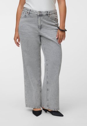 Vero Moda Curve, VMTESSA - Wide leg - light grey denim