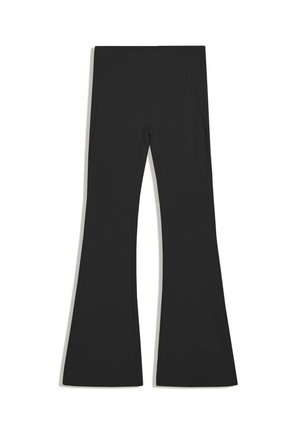 Bershka, (ACTIVE) TECHNICAL FLARE TROUSERS - Pantalon classique - black