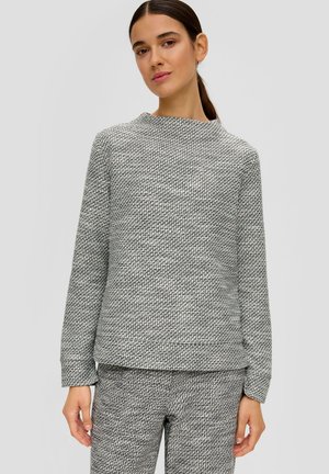 s.Oliver BLACK LABEL, IN BOUCLE-QUALITÄT - Cardigan - grau meliert