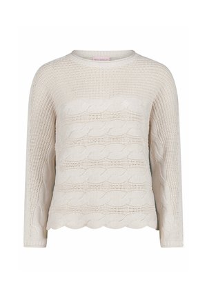 Betty Barclay, BETTY BARCLAY MIT STRUKTUR STRICKPULLOVER - Pullover - beige
