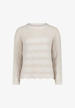 Betty Barclay, BETTY BARCLAY MIT STRUKTUR STRICKPULLOVER - Pullover - beige