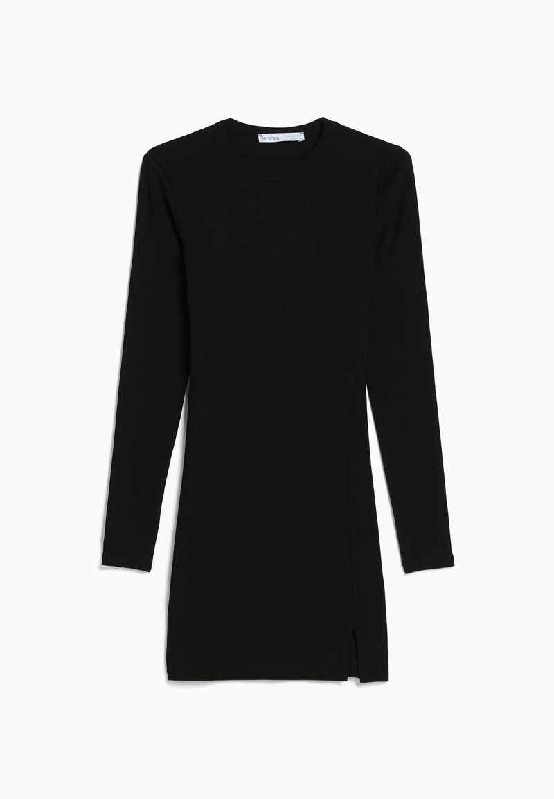 Bershka Gebreide jurk zwart