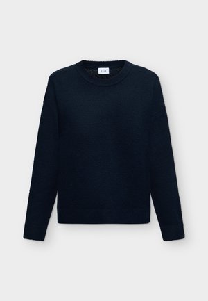 VILA, VILOLO L/S O-NECK PULLOVER/1/KA - Πουλόβερ - navy blazer
