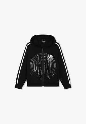 DKNY, CAPUCHE - Sweat zippé - black