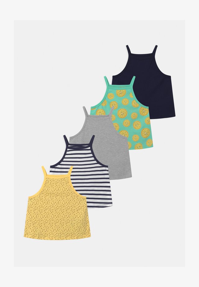 5 PACK - Top - yellow/dark blue/grey
