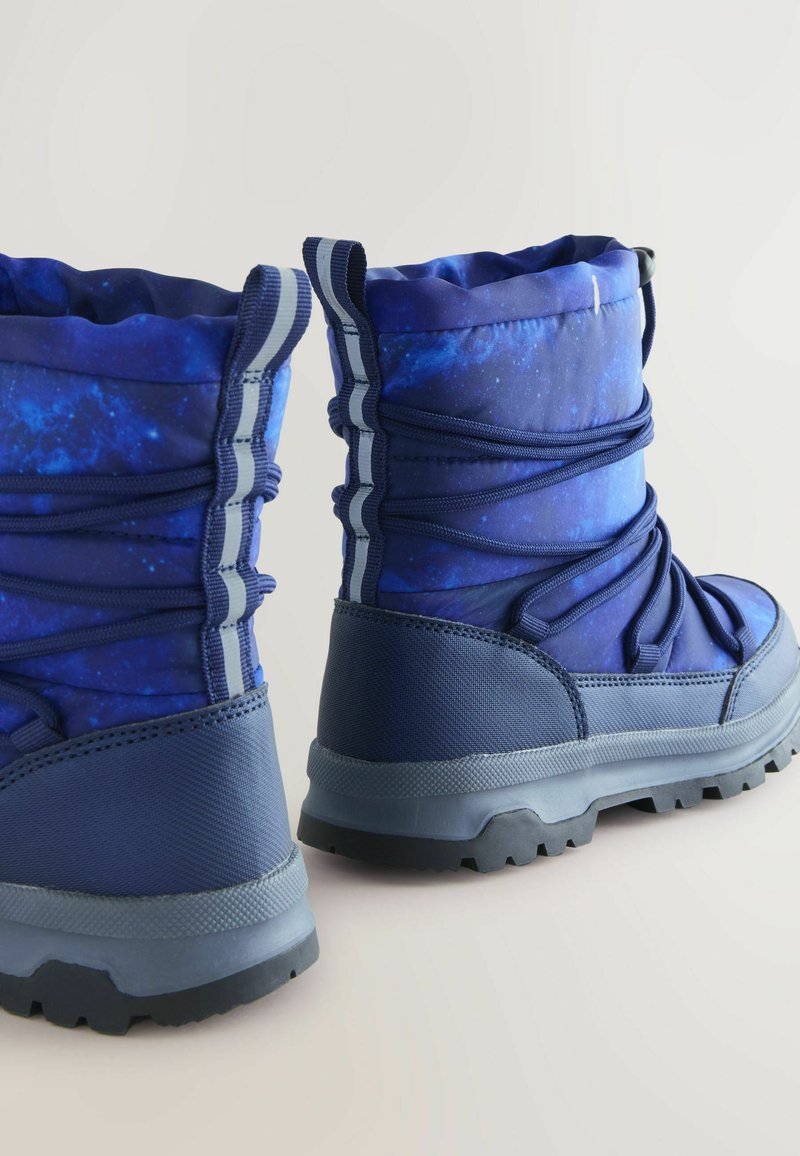 Next REGULAR FIT Snowboot/Winterstiefel galaxy print/blau