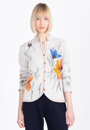 FLORAL PATTERN - Blazer - white coffee