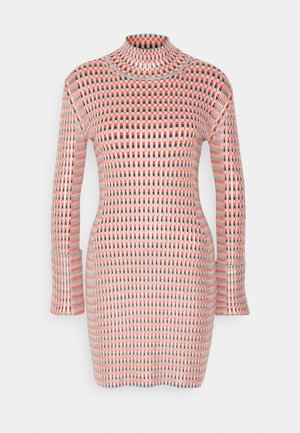 Rabanne ROBE - Robe pull - light red