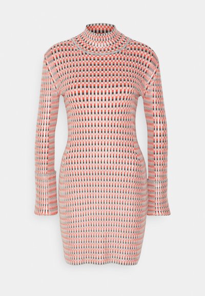 Rabanne ROBE - Robe pull - light red