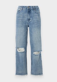 FRAYED DISTRESSED - Jeans baggy - blue