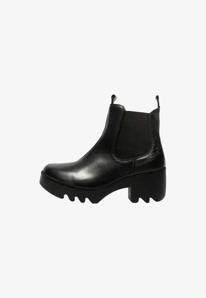 Kotníkové boty na platformě - black