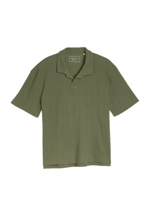 TOM TAILOR DENIM, TOM TAILOR DENIM POLOSHIRTS RELAXED FIT POLOSHIRT MIT WAFFELSTRUKTUR - Poloshirt - oak leaf green
